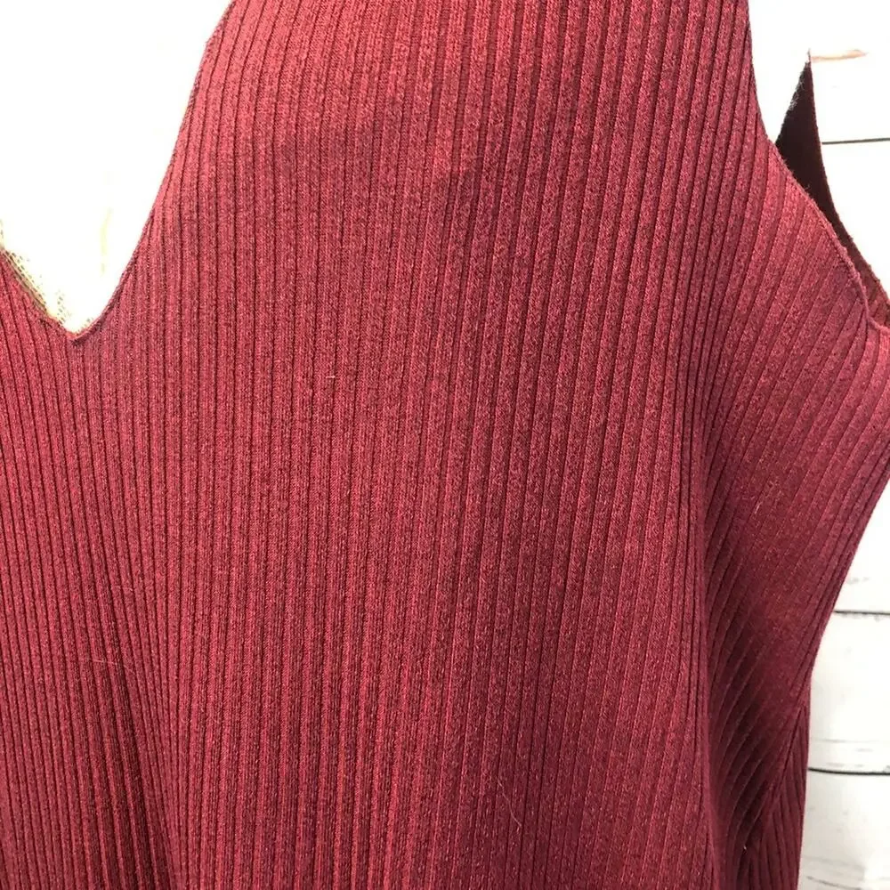 NWT Dual Nature ribbed dress in wine from Nordstrom Rack size large